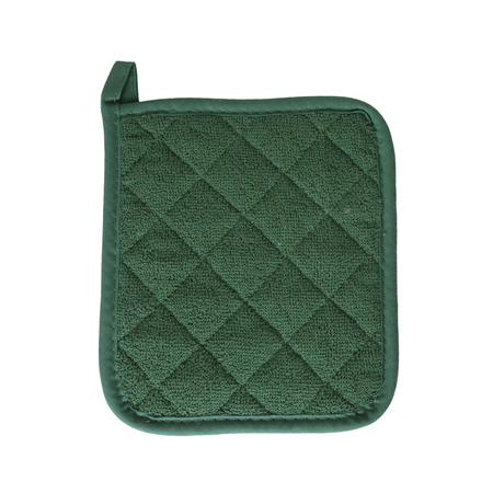 Value Basics Solid Quilted 100% Cotton Terry Pot Holder Hunter Green -  RITZ, 9653145